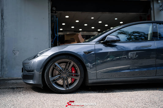 【TESLA MODEL 3 終極性價比煞車方案】正廠 BREMBO 前八後四套裝