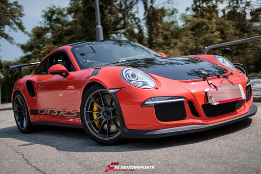 【 PORSCHE 991.1 GT3 RS 賽道改裝實錄 】拆解原廠PCCB陶瓷煞車 ‧ 升級競技級分離式鐵碟系統